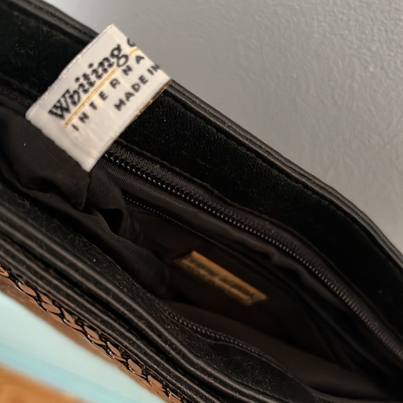 Vintage Whiting & Davis Mesh Cross Body Bag. Black with Removable Strap. - Picture 8 of 12